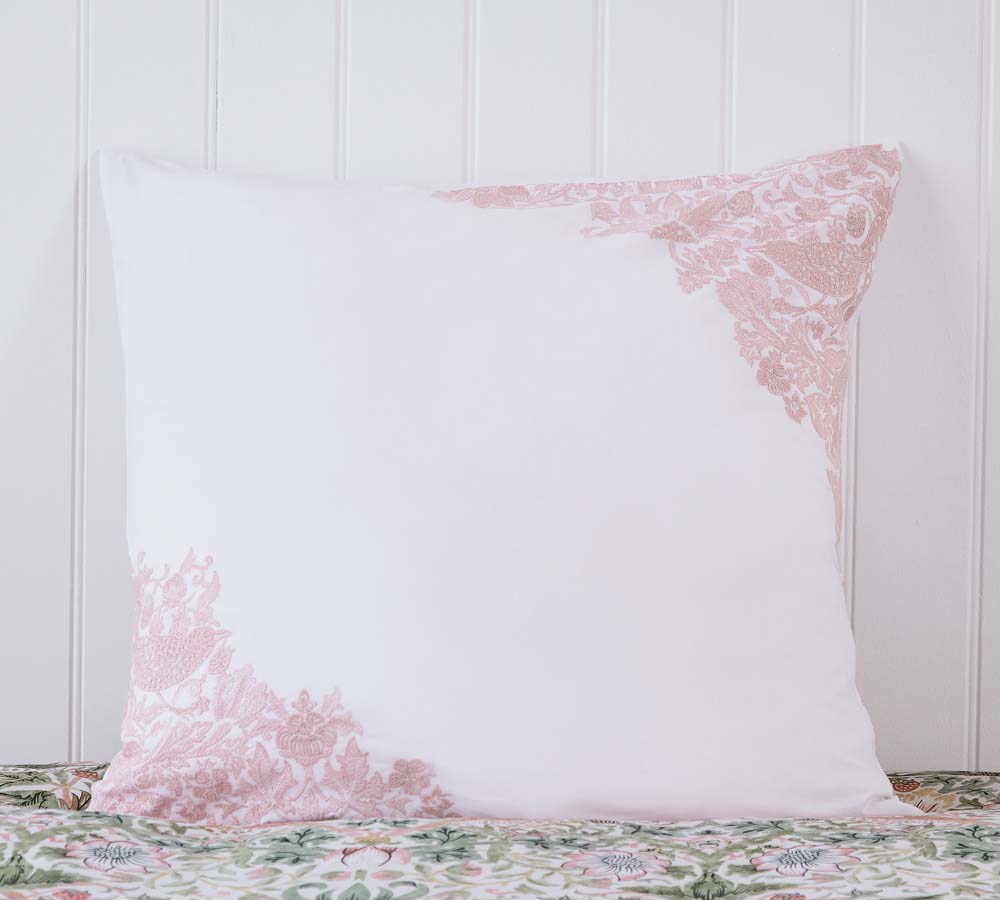 Severn Cochineal Pink Square Pillowcase